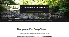 Desktop Screenshot of campshaw.org