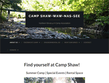 Tablet Screenshot of campshaw.org